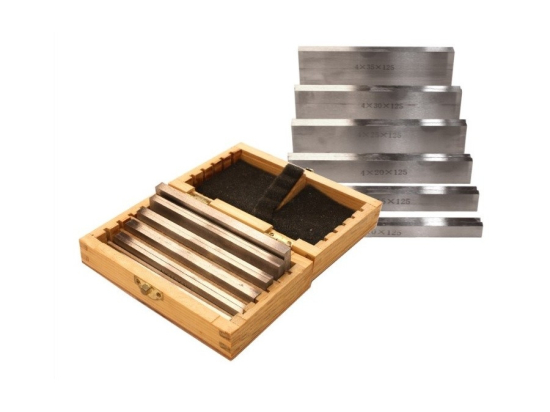 Métalprofi - Coffret de 6 jeux de cales parallèles de fraisage 125 x ép. 4 mm