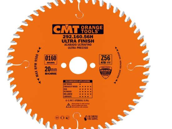 CMT : Lame carbure 160 z=56 al: 20mm