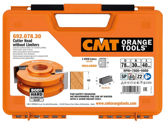 CMT : Porte outils profilé renforcé 78 x 40 mm al: 30 mm