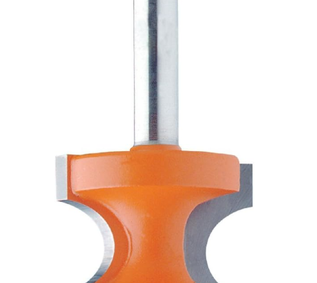 CMT : Fraise carbure demi-rond  rayon 4,75 mm - queue 6,35 mm