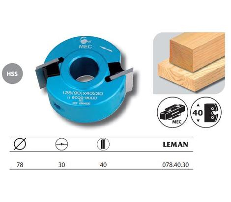 Leman : Porte outils à profiler 78 x 40 mm al: 30mm