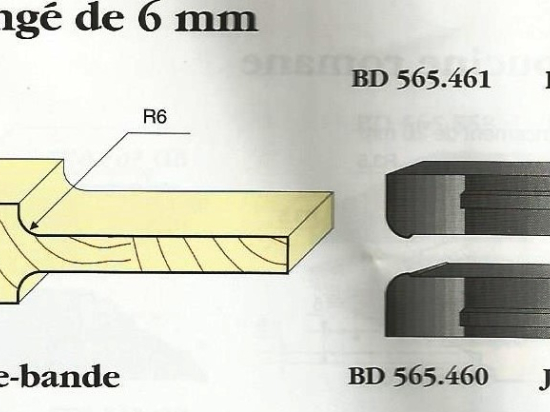 Le Ravageur : plate bande congé 6mm DUS 565461 - destockage