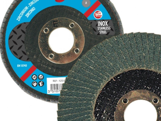 Leman : 10 x Disques double lamelles zirconium 125 mm Grain 80