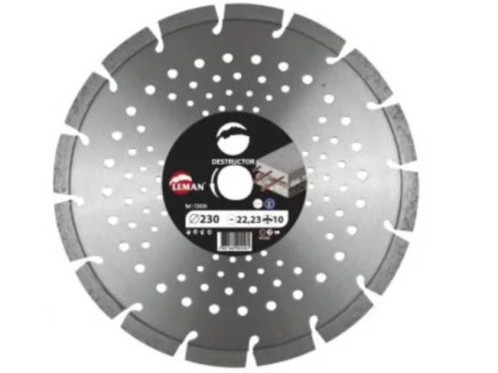 Disque diamant segmenté mixte D. 230 x Al. 22,2 x Ht. 10 x ép. 2,4 mm