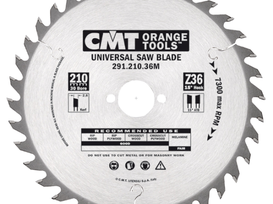 CMT : Lame carbure 235 z=36 al: 25mm  - Négative