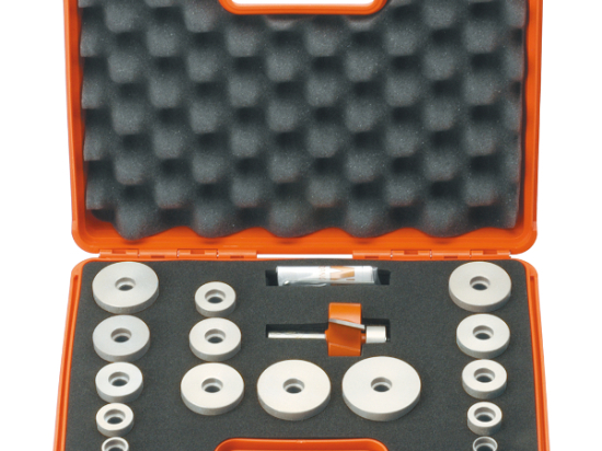 CMT : Kit Maxi fraise carbure à feuillure + roulements Q = 12,7 mm