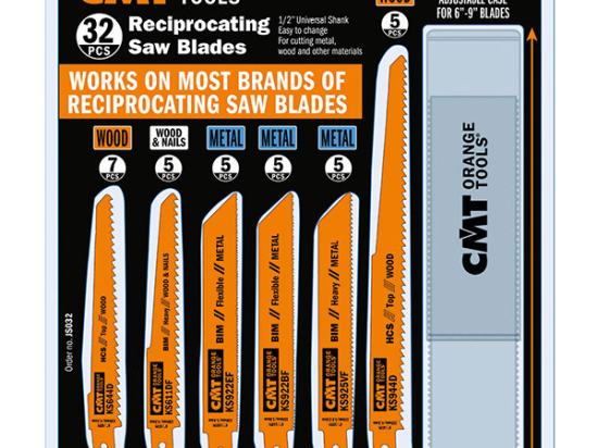CMT : Blister 32 lames de scie sabre