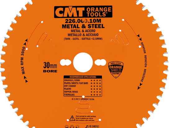CMT : Lame carbure industrielle 305 z= 80 - métaux ferreux , PVC
