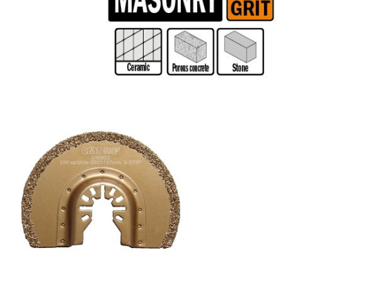 CMT : Lame 87 mm segmentée carbure / carrelage béton platre