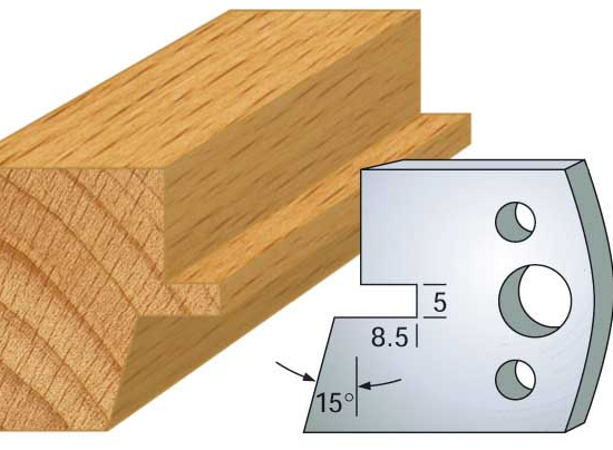 fers 40mm 085 languette chanfrein 15°