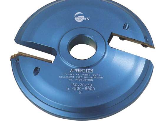 Porte outils plate bande 160 mm - dessus