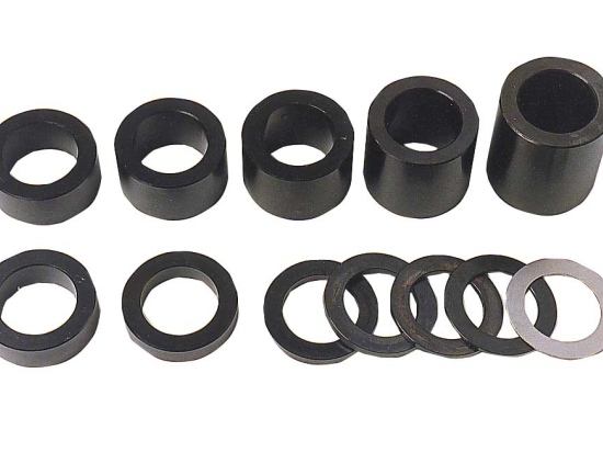 Jeu de 12 bagues de remplissage hauteur  205 mm - toupie 30 mm