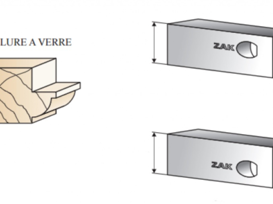 ZAK 561916 : Jeu de 2 fers Multizak tenon 16 mm