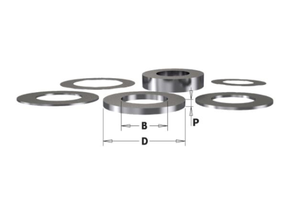 CMT : bague - entretoise 1 mm pour arbre cmt