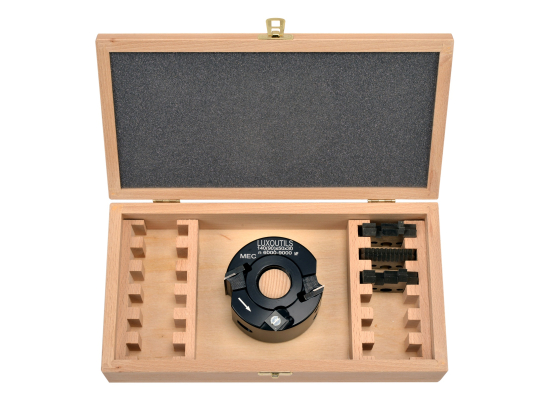 Coffret P.O. à profiler 90x50 alesage 30mm + 4 jeux de fers