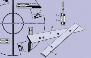 1 x fer mince réversible HSS 260 mm rabot