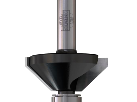 CMT Contractor : Fraise carbure chanfrein 45° guidage