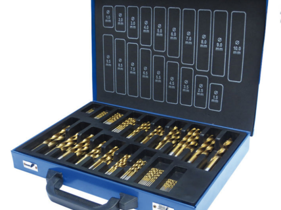 Coffret de 170 forets HSS métal de 1 à 10 mm
