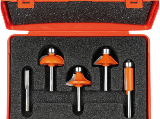 CMT : Coffret 5 fraises profil - queue 8 mm