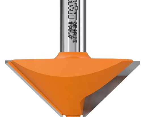 CMT : Fraise chanfrein 45° XL guidage - Queue 12,7 mm