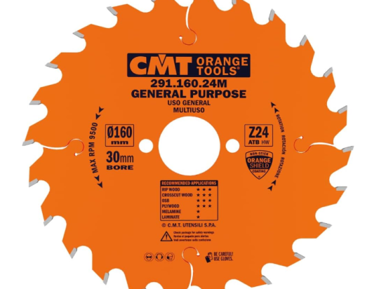CMT : Lame carbure 160 z=24 al: 30mm