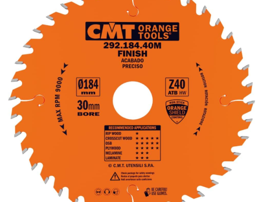 CMT : Lame carbure 184 z=40 al: 30mm