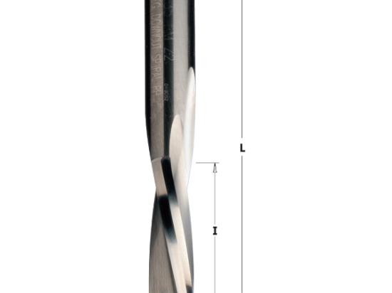 CMT : Fraise carbure hélicoidale Négative 4,76 mm - Queue 6,35
