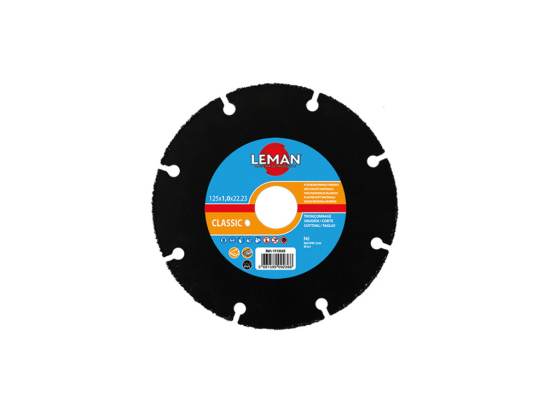 Disque à tronçonner HM carbure D. 115 X 1,0 X 22,23 mm - Bois, bois clouté, plâtre