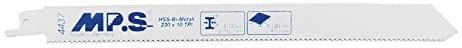 MPS : Blister 5 x Lame scie sabre Bimétal 210 mm - métaux non ferreux