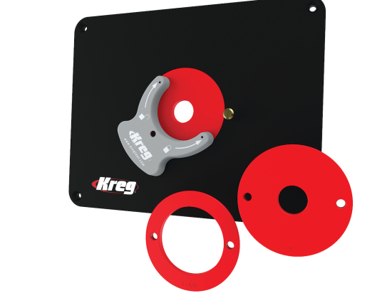 Kreg : Plaque d'insertion de table de toupie de précision /  NON pré-percée