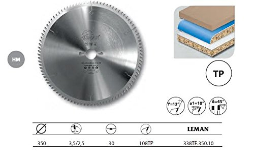 Leman : Lame carbure 350 Z= 108 panneaux