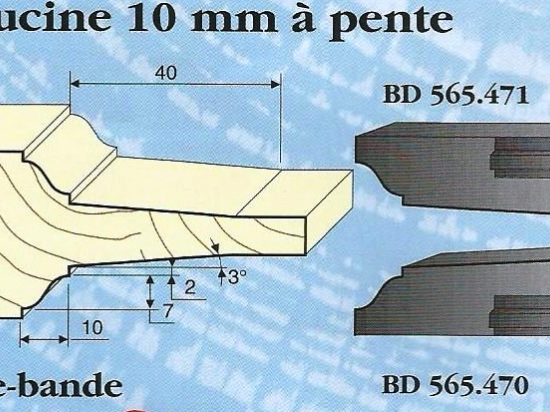 Le Ravageur : plate bande doucine 10mm DOS 565470 - destockage