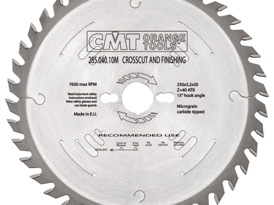 CMT : Lame carbure industrielle 250 z=48