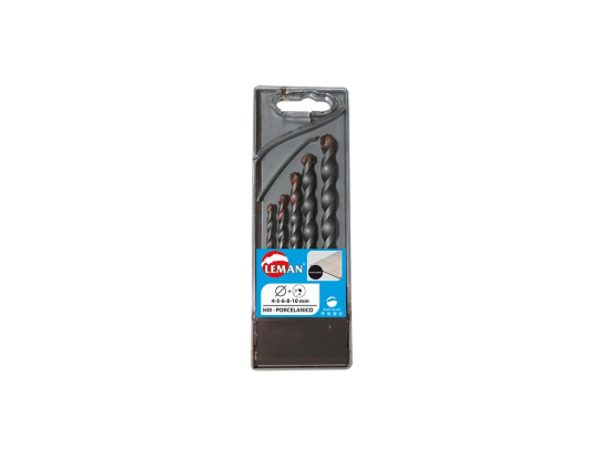 Coffret 5 forets carbure D. 4,5,6,8,10 mm pour carrelage - 611.000.05