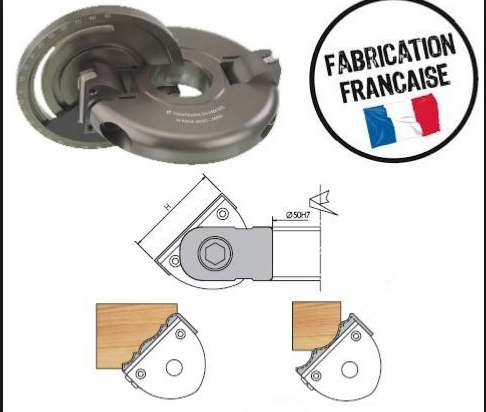 ELBE : Porte-outils multipentes inclinable + régleur al : 30 mm