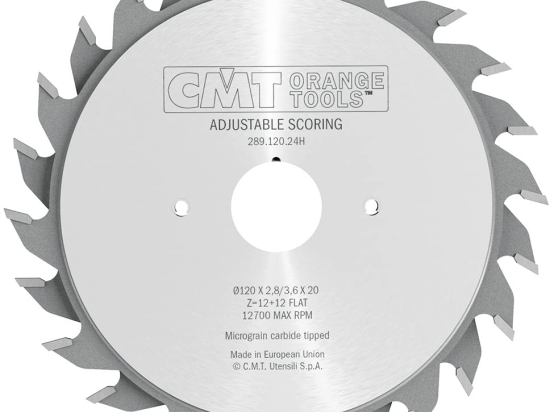 CMT : Lame inciseur extensible 120 mm alesage 20 mm