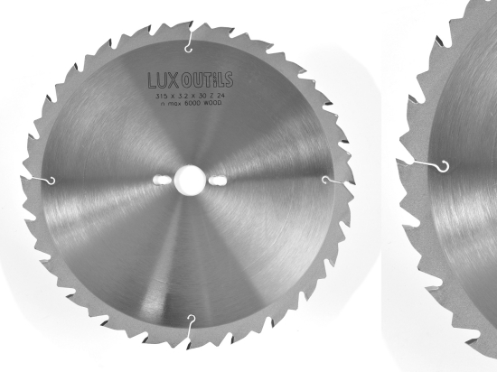 Lame circulaire carbure 315 mm Z = 24  Anti-Recul