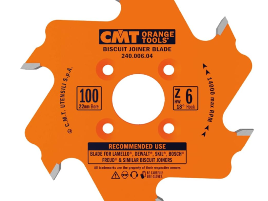 CMT : Lame 100 mm pour fraiseuse à lamelles Z = 6