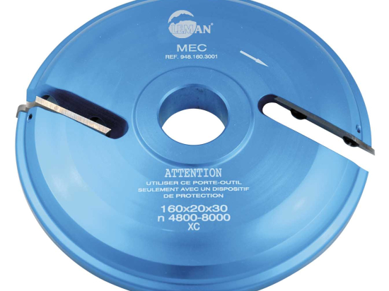 Porte outils plate bande 160 mm - dessous