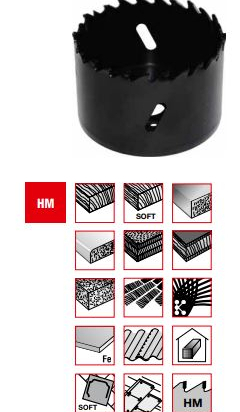MPS : trépan - scie cloche carbure diamètre 76 mm