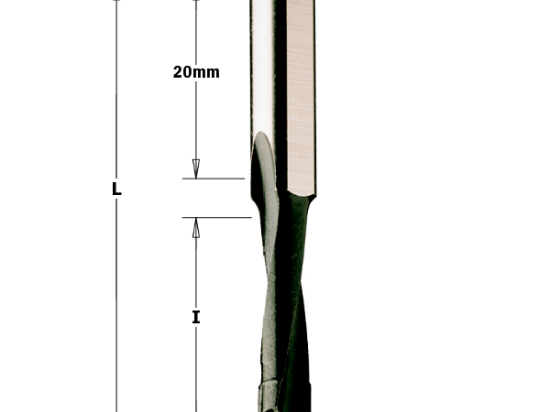 CMT : meche carbure à tourillonner 10 mm - Queue 8 mm - Droite