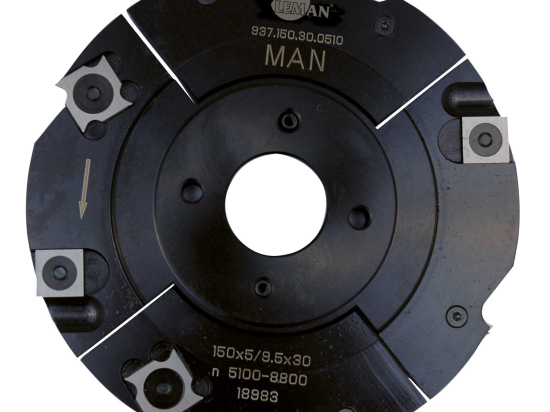 P.O. 150 mm à rainer extensible 5 à 9,5 mm  à plaquettes carbure
