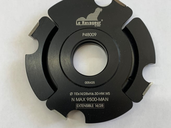 Le ravageur  : P.O. à tenonner 110 mm ép. 14/28mm - alesage 30 mm