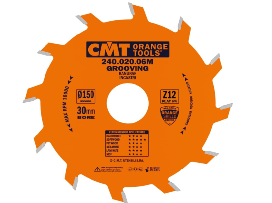 CMT : Lame à rainer 150 ép 2mm