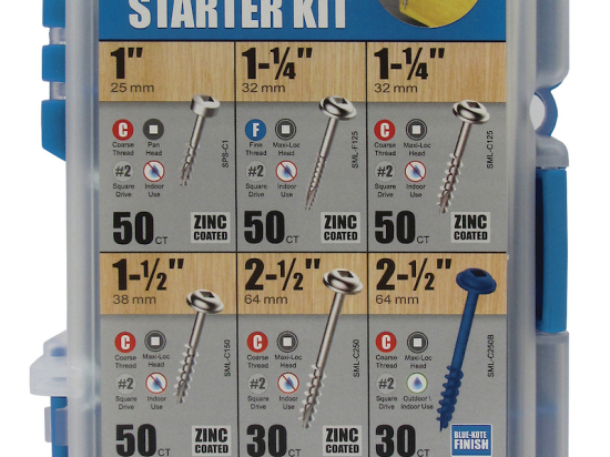 Kreg : Kit de démarrage pour vis de poche KREG® - 260 pièces