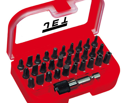 JET : Coffret embouts de vissage 31 pieces