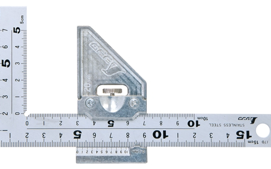 Shinwa: Equerre 150 mm avec butée réglable