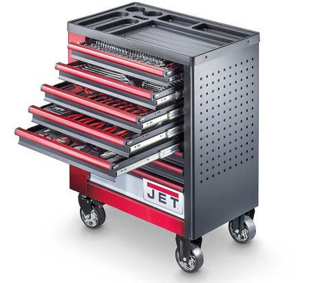 JET - TT-412 - Servante d'Atelier Mobile avec 412 Outils