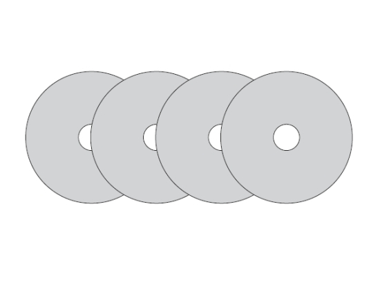 Jeu de bagues intermediaire pour Dado al : 30 mm