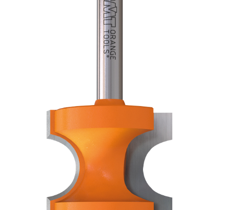 CMT : Fraise carbure demi-rond avec méplat rayon 4,75 mm - queue 12 mm